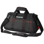 WORKPRO 16-inch Close Top Wide Mouth Tool Storage Bag with Water Proof Rubber Base, W081022A, 16"