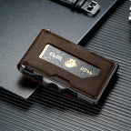 furid Genuine Leather Wallet for Men: Slim RFID Smart Minimalist Wallet
