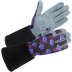 SKYDEER Women's Gardening Gloves - Genuine Deerskin Suede, Ultra-Soft Padded, Comfort Fit for Outdoor Work (SD6613LL/M)