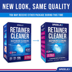 Breelex Retainer Cleaner Tablets for Dentures, Aligners & Night Guards – 120 Denture Cleaning Tablets, 3-Minute Deep Clean, Removes Plaque, Stains & Odor – FSA HSA Eligible