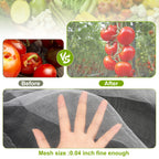 RIFNY Garden Netting for Raised Beds Garden Protection Plant, 2 Pcs 10x33Ft