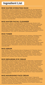 Skin Care Set,Women Teen Glass Skincare 6pcs w/Korean Rice Extract,Hydrate Glow Repair Anti-Aging Facial Routine Kit Gift for Women Mom Wife Teenage Girl Trendy Stuff Christmas Gifts Stocking Stuffers