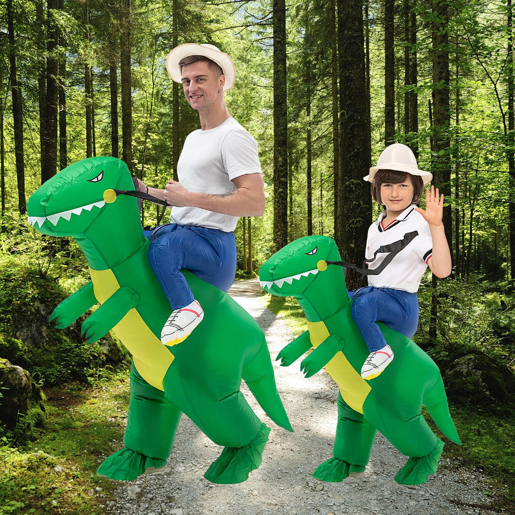 IRETG Inflatable Dinosaur Costume Adults, Funny Blow Up Suit Halloween
