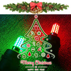 ALIDE E12 LED Candle Green Light Bulb,4W, 40Watt Equivalent E12 Small Base C7 T6 Green LED Bulb for Christmas Holiday Festival Party Decoration Porch Home Lighting Chandelier Candelabra,3Pack