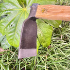 14 Inch Heavy Duty Curved Hoe, Without Welding, Gardening Tool, Oak Handle, for Digging, Weeding, and Planting