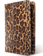 Mymazn Leopard Server Books for Waitress Book Waiter Book Server Booklet Restaurant Waitstaff Organizer, Serving Book Guest Check Book Holder Money Pocket Fits Server Apron