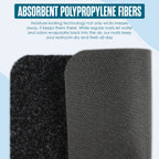 Urinal Mats, Urinal Mats for Men Bathroom, Large, Black, 17.25x20.5”, 12PK