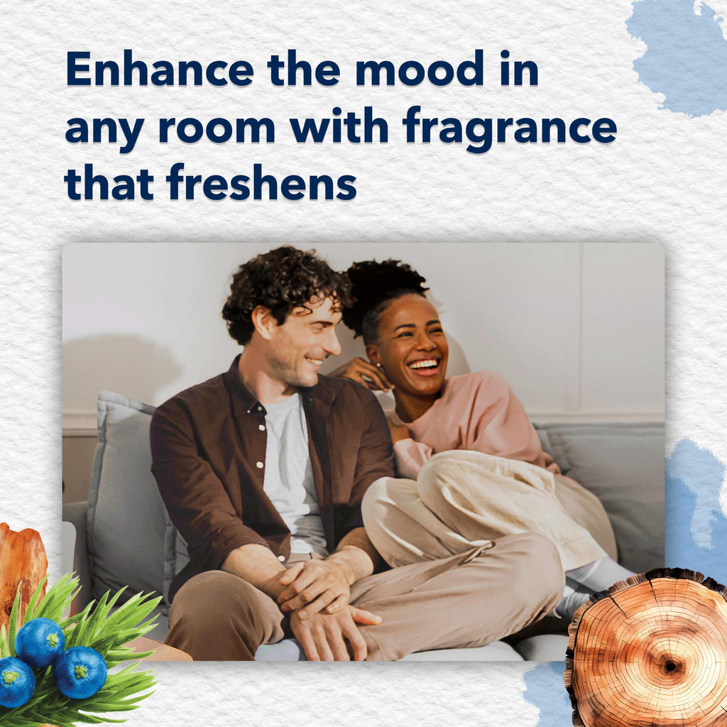 Glade PlugIns Refills Air Freshener, Juniper & Teak, Scented and Essential Oils for Home and Bathroom, 0.67 Fl Oz, 10 Count