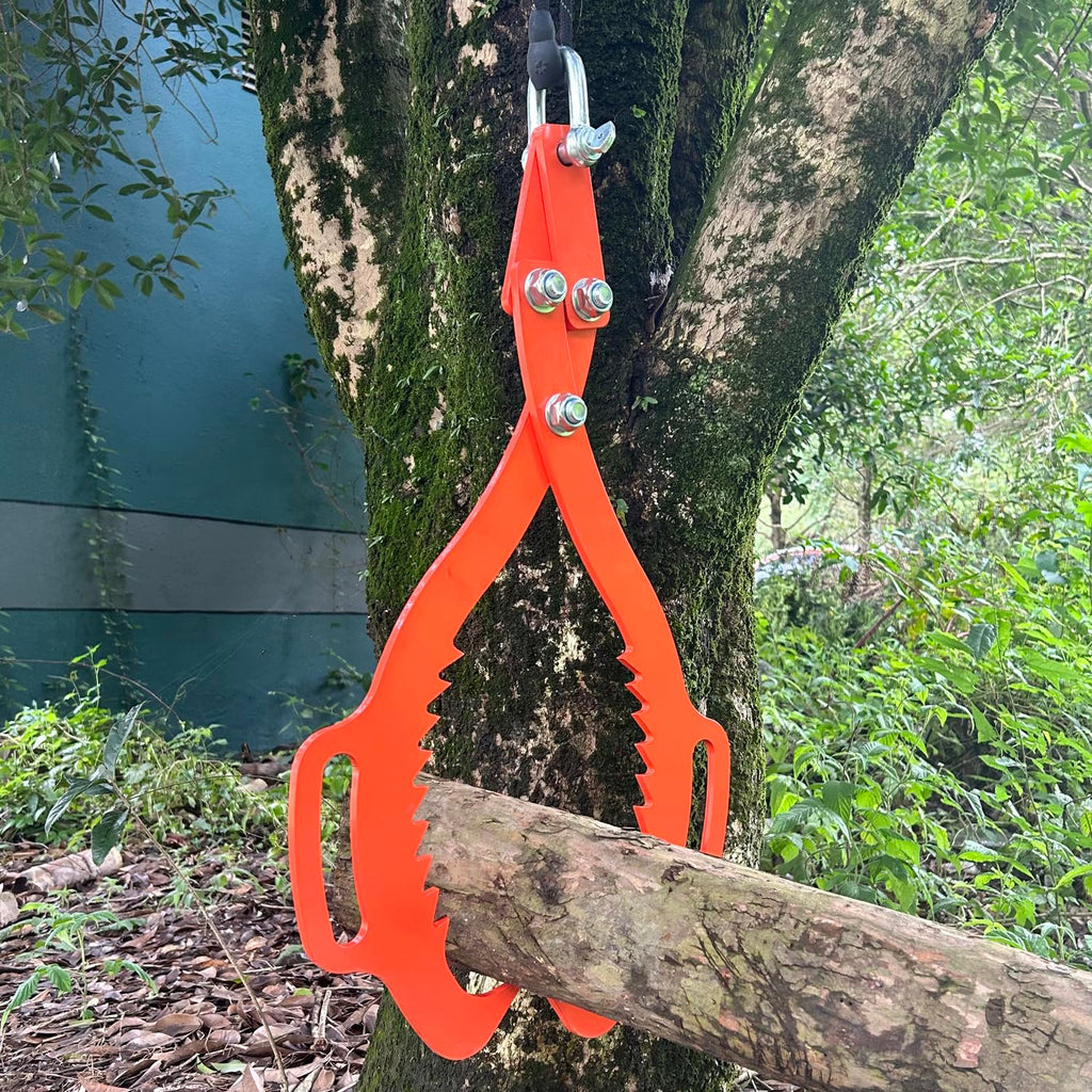 2 Serrated Claw Hook,Log Lifting Tongs, Heavy Duty Grapple Timber Claw,Lumber Skidding,Log Lifting -18in