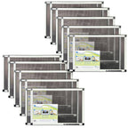 Fenestrelle Expandable Window Screen – 15″ H × 21″–40″ W Horizontal, 2‑Way Adjustable Window Screen with Flame Resistant Fiberglass Mesh, Pack of 10