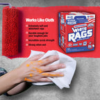 Sellars 58202 ToolBox White Rags Box, 10" x 12" (6 Boxes of 200 Sheets)