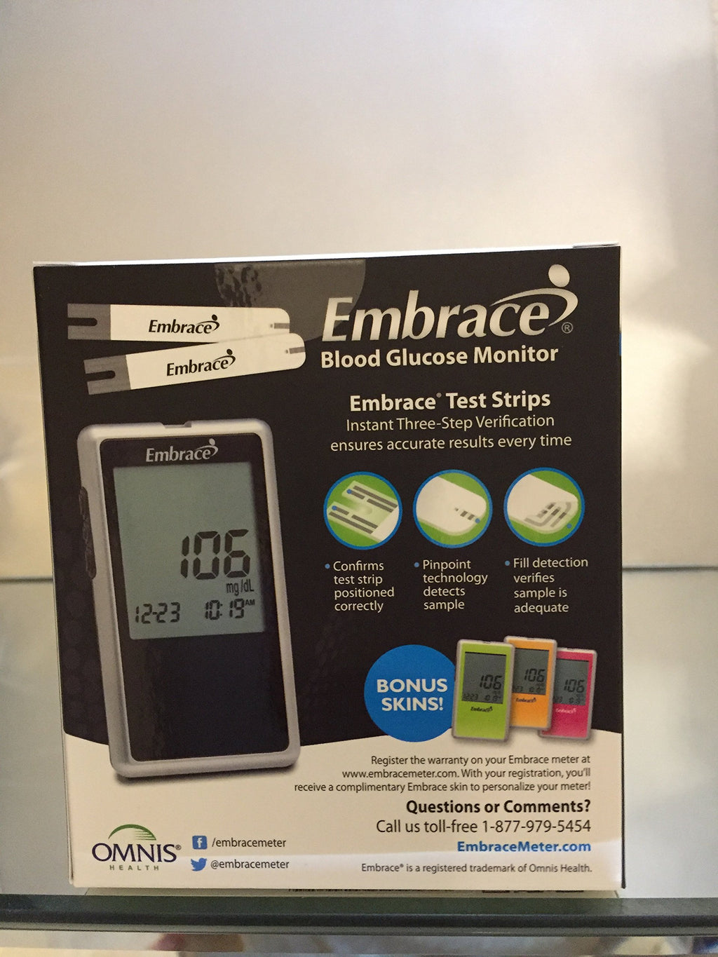 Embrace Omnis Blood Glucose Monitoring System 1 ea