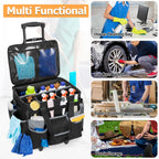 HODRANT Large Rolling Cleaning Caddy with Detachable Trolley & Lid
