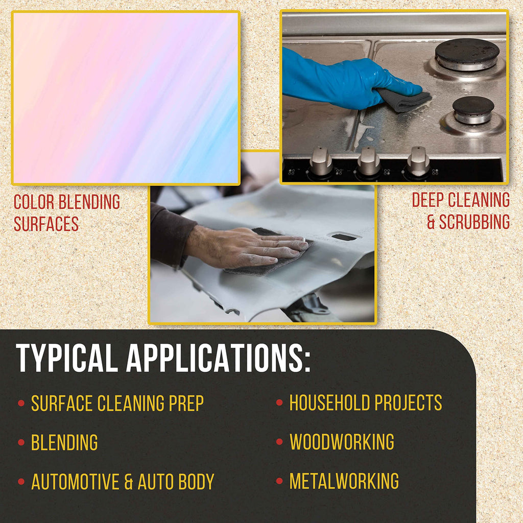 Dura-Gold Premium 6" x 9" Gray Ultra Fine General Purpose Scuff Pads, Box of 10 - Final Scuffing, Scouring, Sanding, Cleaning, Paint Color Blend Prep, Surface Adhesion Preparation, Automotive Autobody