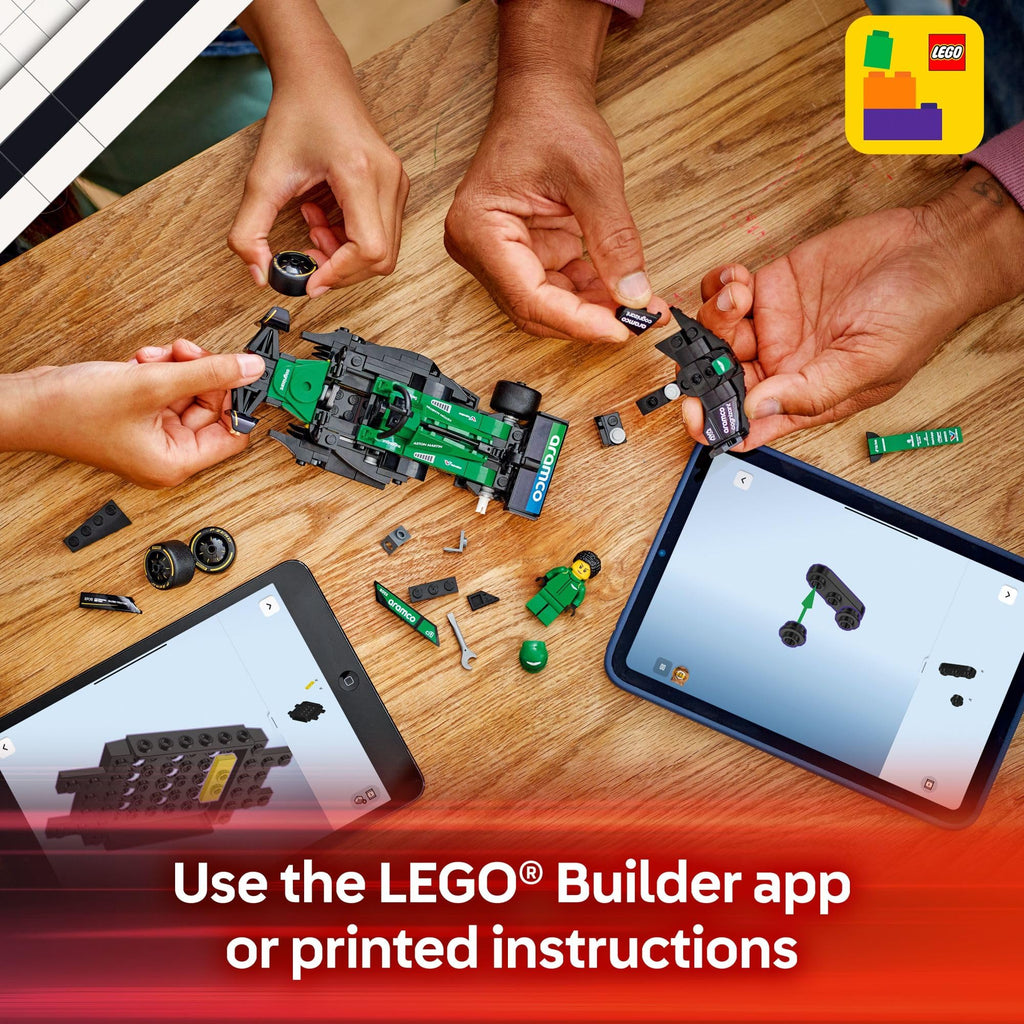 LEGO Speed Champions Aston Martin Aramco F1 AMR24 Race Car Toy - Building Set for Kids, Boys & Girls, Ages 10+ - Toy Car for F1 Fans - Gift Idea for Birthday - 77245