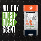 Right Guard Xtreme Defense Antiperspirant Deodorant Gel, Fresh Blast Scent - 5-in-1 Deodorant Men Can Trust, 72-Hour Odor Control, Invisible Gel for Men, 4 oz (4 Pack)