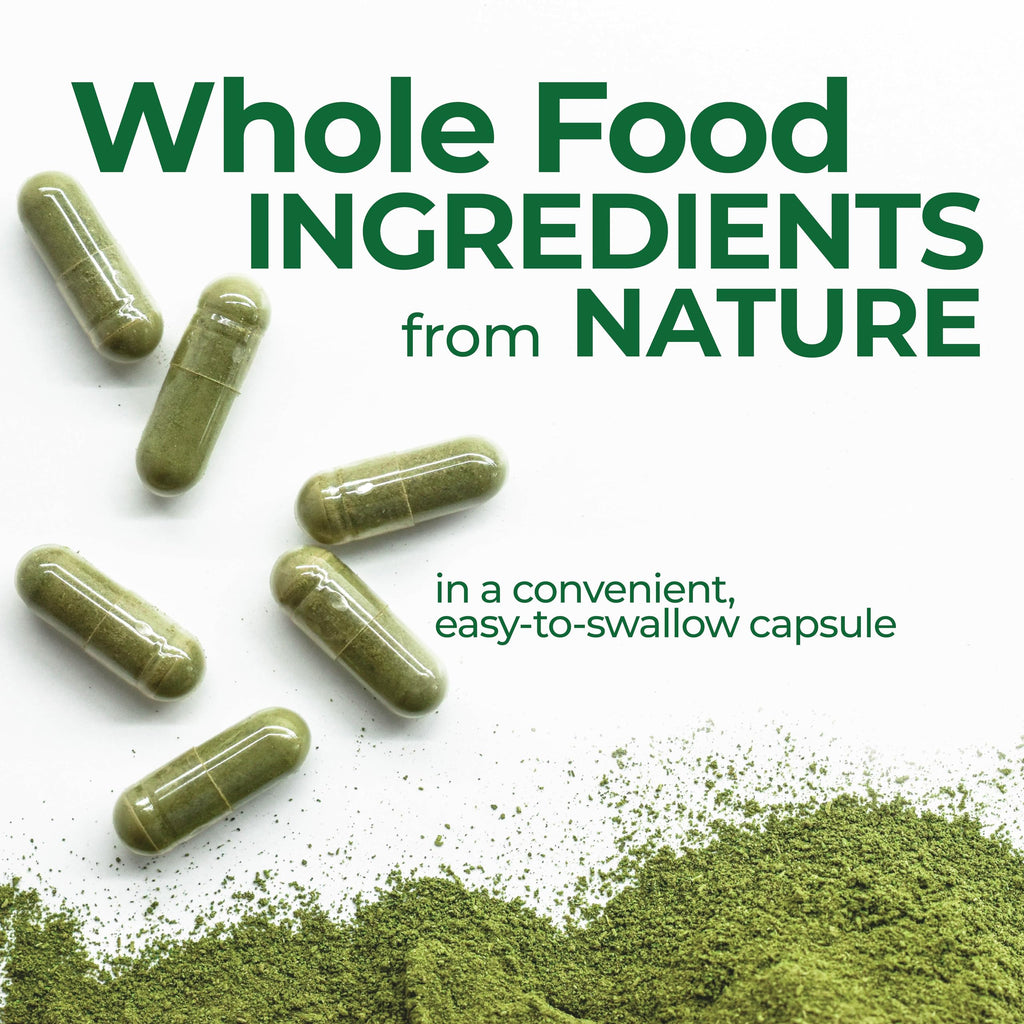 COUNTRY FARMS Super Greens Vegicaps, 32 Super Foods, Whole Food Supplement, Greens, Fruit, Vegetables, Mushrooms & Probiotics, Rich in Antioxidants & Phytonutrients, 120 Count, 60 Servings