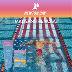 Newton Bay Swimmers Soap + Vitamin C | All Natural Body and Face Wash Soap Bar | Neutralizes and Washes Away Chlorine After Swimming | Revitalizes Sensitive Skin | 2-Pack of 4 Ounce Soap Bars