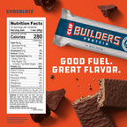 CLIF Builders - Chocolate Flavor - Protein Bars - Gluten-Free - Non-GMO - Low Glycemic - 20g Protein - 2.4 oz. (12 Count) (Pack of 2)
