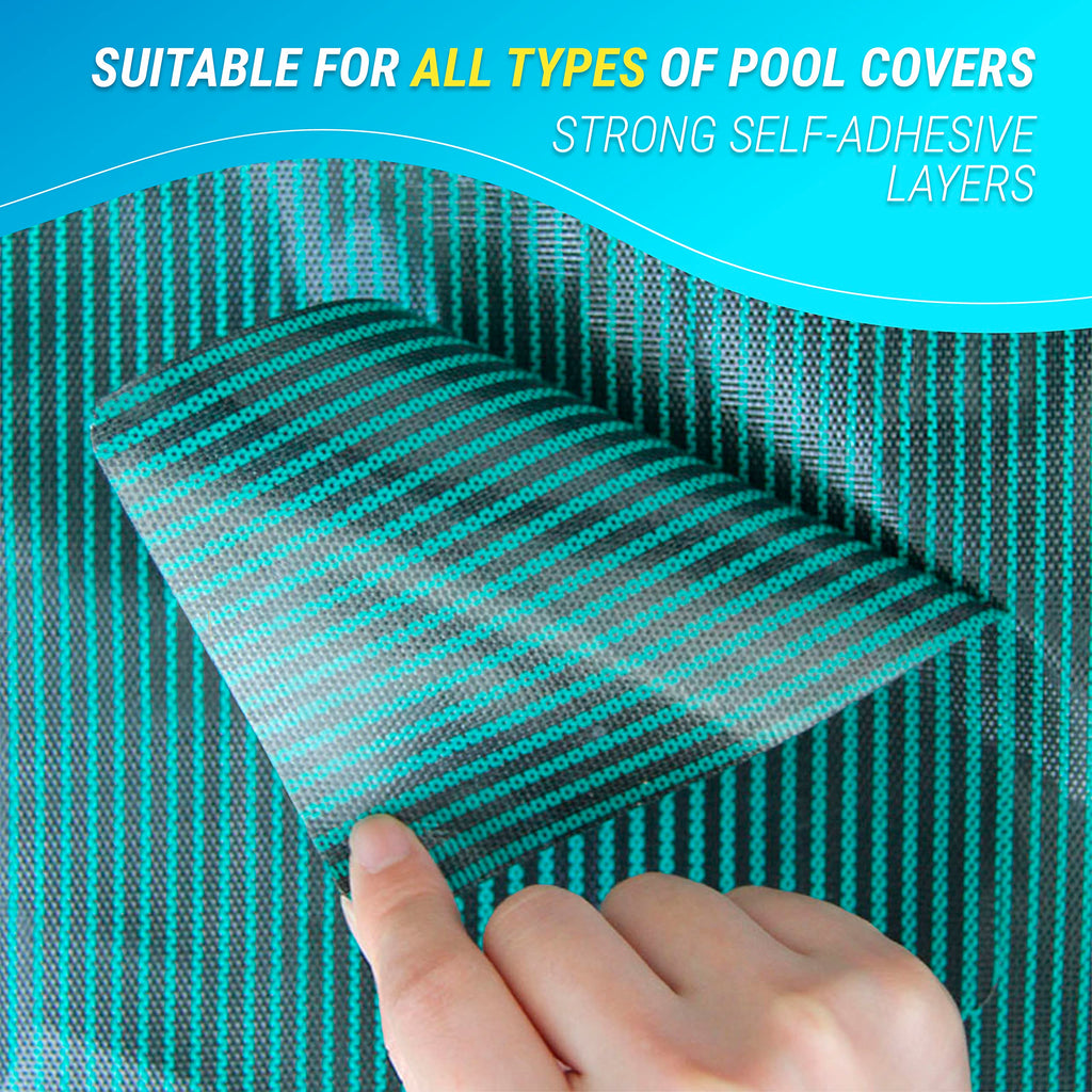 Pool Patch Repair Kit, Pool Cover Patch, 4x8 inch Self Adhesive Vinyl (PVH), Swimming Pool Patch Repair Kit, 6 Pack
