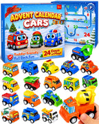 Advent Calendar 2026 for Kids Toddlers, 24 Days Pull Back Car Toy Gift Set