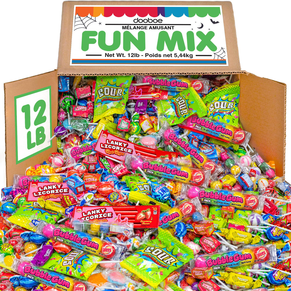 Bulk Candy Assortment, 12 lb Individually Wrapped Mix for Back-to-School