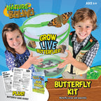 Nature Bound Butterfly Growing Kit - Live Caterpillar to Butterfly Project for Kids - Includes Voucher for Caterpillars, Green Pop-Up Enclosure, and STEM Learning Guide