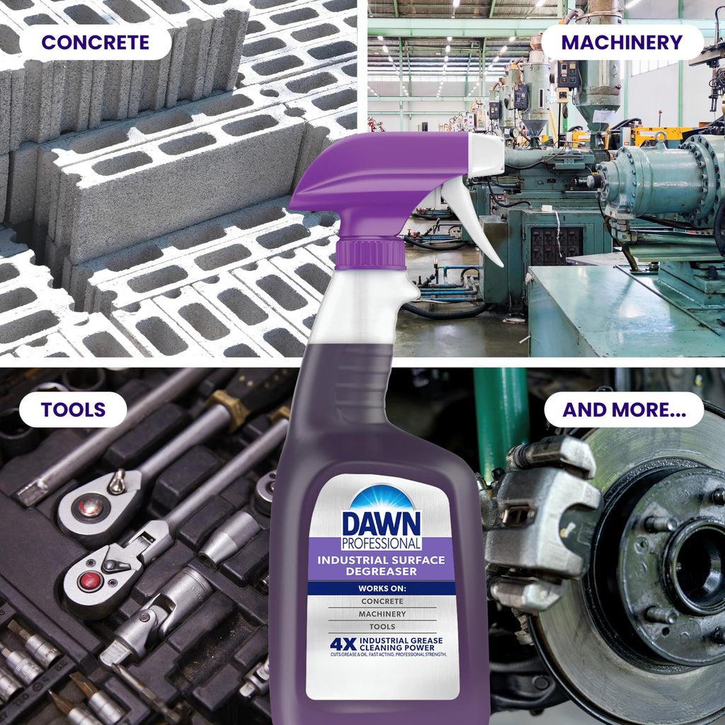 Dawn PRO Industrial Surface Degreaser, Bulk Grease Cleaner (32 oz, 6 pack)