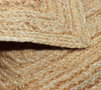 COTTON CRAFT Jute Braided Table Runner - 13x36 inches Natural Table Runner