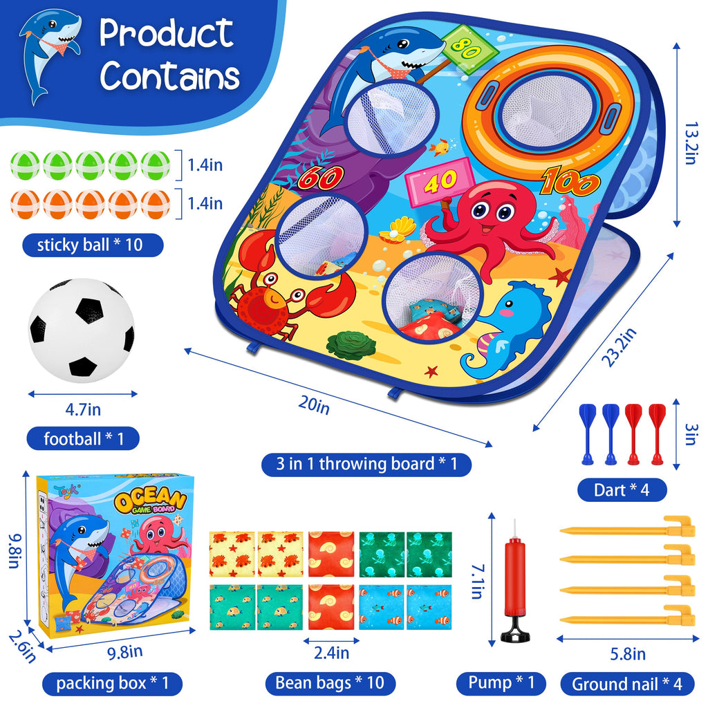 Ocean Bean Bag Toss Game Toy Outdoor Toss Game