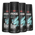AXE Apollo Body Spray Deodorant for Long-Lasting Odor Protection, Sage & Cedarwood Deodorant for Men Formulated Without Aluminum 4oz 4 Count