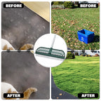 SOYUS Artificial Turf Rake, 2-in-1 Turf Sweeper for Carpets & Garden Lawns
