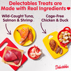 Delectables Squeeze Up Variety Pack, Creamy Squeezable Puree, Lickable Wet Cat Treats, Grain Free, No Fillers, by-Products, Preservatives, 0.5 Ounces Tube, 54 Tubes Total