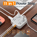 TESSAN Surge Protector Power Strip with 900J Surge Protection, 5 Ft, Grey