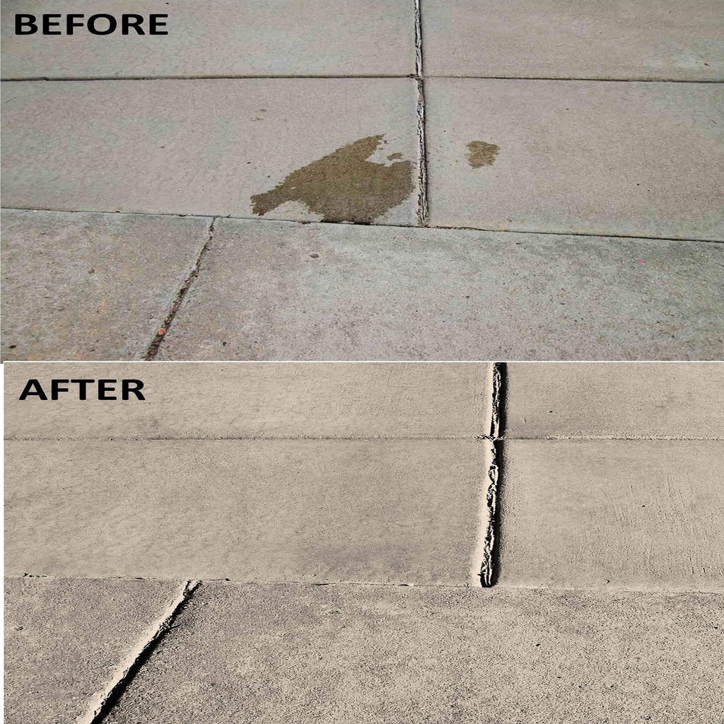 Terminator-HSD Concrete Oil Stain Remover Eco-Friendly Bio-Remediates and Removes Oil & Grease Stains on Concrete and Asphalt Driveways, Garages, Pavers, Patios, Parking Lots and Streets(2 LB)