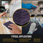 Dura-Gold 6" x 9" Purple Medium Fine 600 Grit General Purpose Scuff Pads