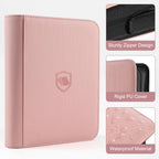 Toploader Binder, Holds 360 Toploaders, 100 Toploaders INCLUDED, 9-Pocket PU Cover Top Loader Binder for 3" x 4" Rigid Toploaders, Ringless Double-Sided Toploader Card Binder for TCG, Sport Cards