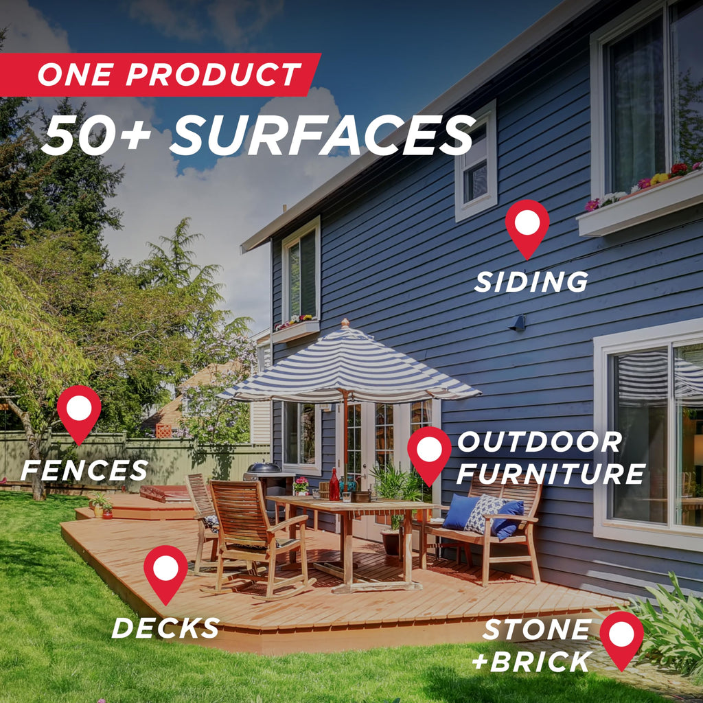 30 SECONDS Outdoor Cleaner 2 Pack with Hose End Sprayer