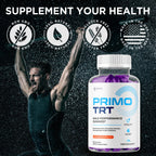 Primo TRT Gummies for Men, Official Primo TRT Male Performance Gummies with Maximum Strength Ingredients, Advanced PrimoTRT Male Health Support Gummy Supplement Premium Quality Vitamins (60 Gummies)