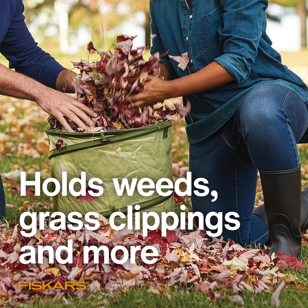 Fiskars 30-Gallon Kangaroo Collapsible Pop Up Garden Bag for Yard Waste