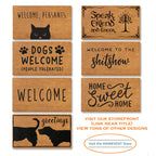 Nightmare Christmas Door Mat 30x17 Inch, Jack Door Mat for Covered Outdoor Area, Nightmare Christmas Doormat, Welcome Mat w/Non-Slip Backing