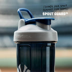 BlenderBottle Shaker Bottle Pro Series Perfect for Protein Shakes and Pre Workout, 28-Ounce, Grey/Blue (New York Yankees)