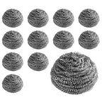 New Star Foodservice 54460 Extra Large (50 Grams) Stainless Steel Sponges Scrubbers, Set of 12