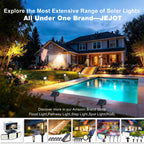 JEJOT Solar Step Lights Outdoor Waterproof IP65,Warm White Brown Solar Stair Lights, Outdoor Light Decor for Stair, Deck, Step, Porch and Outside Patio, 6 Pack