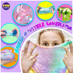 Fluffy Unicorn Slime Kit for Girls, FunKidz Cloud Slime Gift for Ages 6+ Kids Fun Slime Making Kit Awesome Craft Toy Birthday Present Ideas
