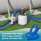 2 Pcs 1.5 Inch Hoses for Above Ground Pools - 1 1/2 Inch Diameter, 59" Long Pump Hose Replacement Filter Accessories