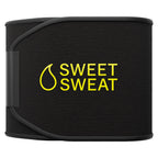 Sports Research Sweet Sweat Waist Trimmer (Core Series) - Premium Sweat Enhancing Fitness Band for Women & Men - Adjustable Fit �� Latex-Free Neoprene - Yellow Logo, Large