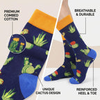 Funny Socks for Men, Crazy Colorful Novelty Fun Cotton Mens Dress Sock 8-12