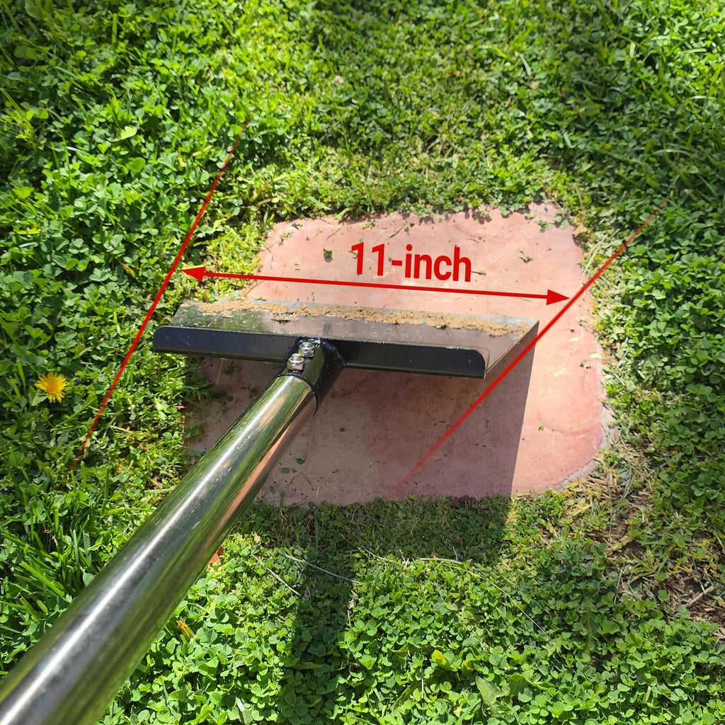 CKLT Weed Scraper 65 Inch Garden Flat Shovel with 11in Spring Steel Blade