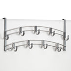 LYNK Professional® Home™ Over the Door Hooks - 9 Hook – Over the Door Coat Rack - Over the Door Hanger - Hanging Towels or Clothes - Bathroom, Bedroom, Laundry Room - Lifetime Ltd. Warranty, Platinum